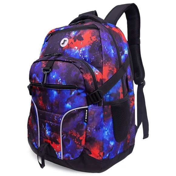 JWorld -  Backpack School 16"-Laptop Multicolored J W Blue - Picture 3 of 6